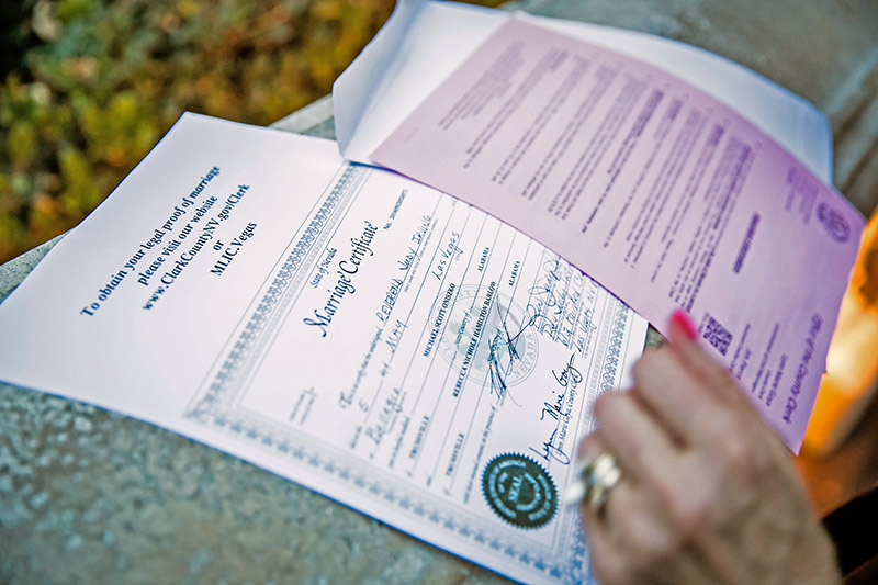 Wedding Paperwork and Filing